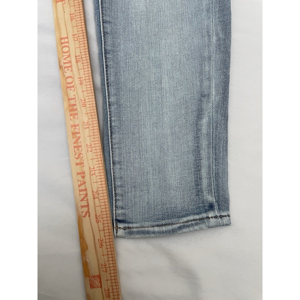 NWT Polo Ralph Lauren The Tompkins Skinny Crop Distressed Jeans 28 Light Wash - Picture 12 of 13